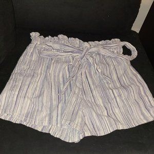 100% Cotton Amuse Society Purple Striped Shorts